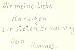 1940er - Johann Schmidt als Soldat (rückseitiger Text)