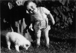 1954 - mit "Teddy" vom Nachbarhof